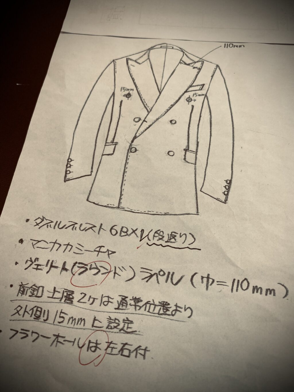 洋服好きなお客様の仕上り品