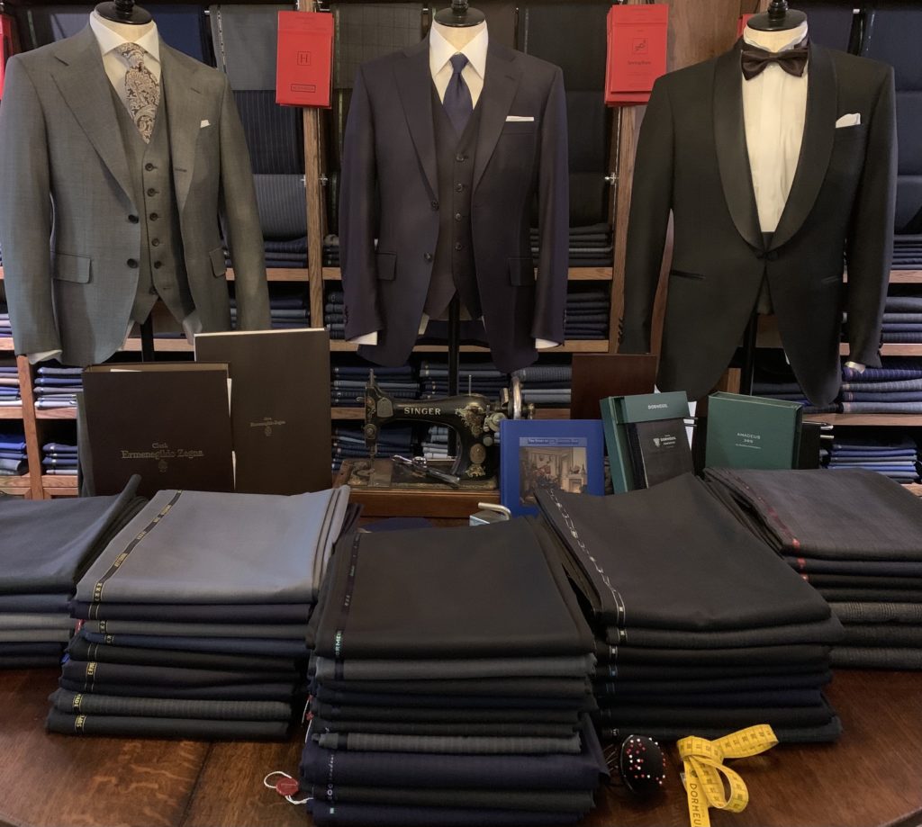 銀座店1周年記念【Ermenegild Zegna ＆ Dormeuil】