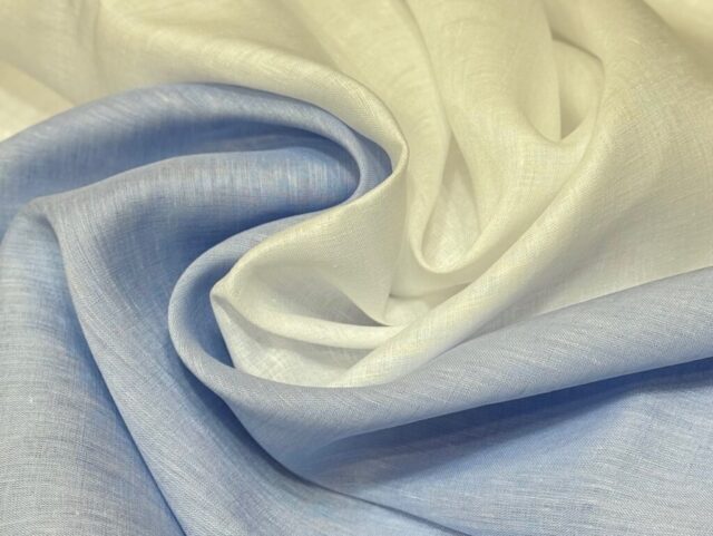 イージーケア加工　リネン100%シャツ